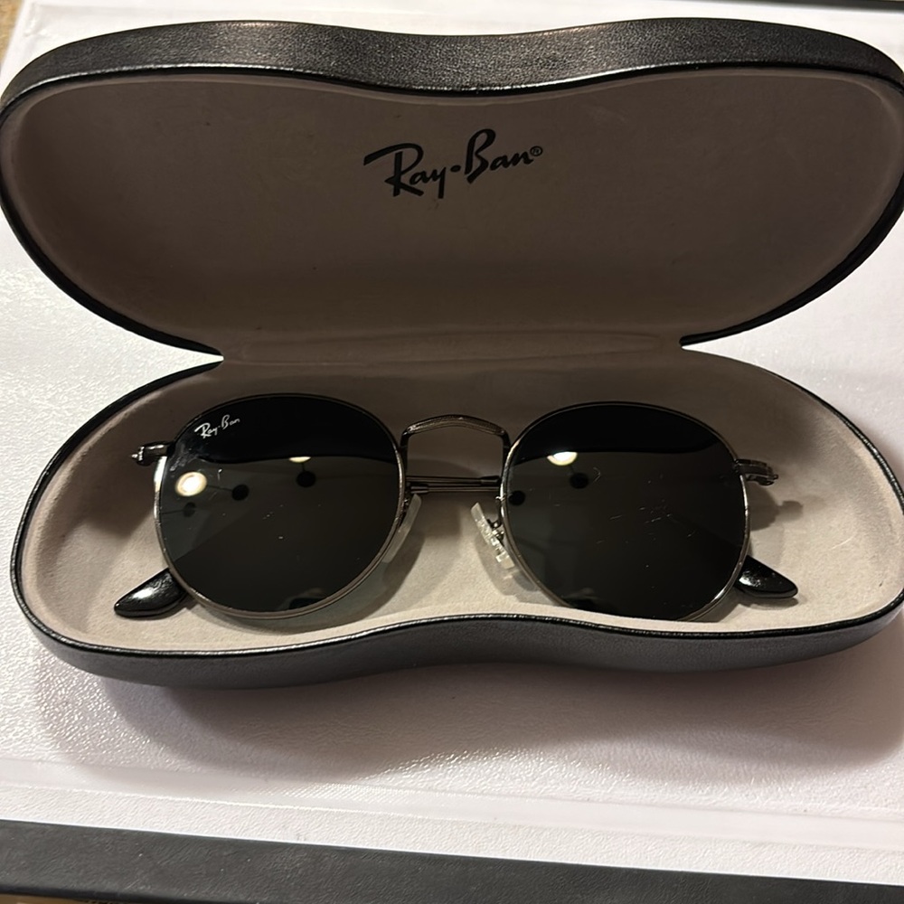 Ray-Ban Black and Silver Sunglasses